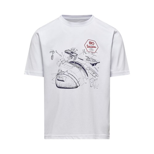 ΜΠΛΟΥΖΑ T-SHIRT VESPA 80TH - ΣΧΕΔΙΟ