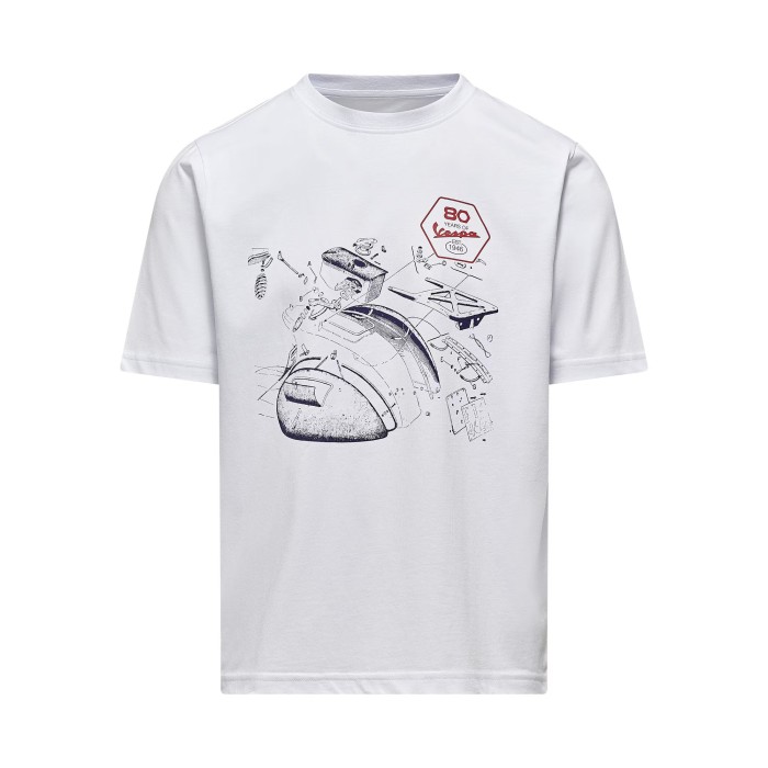 ΜΠΛΟΥΖΑ T-SHIRT VESPA 80TH - ΣΧΕΔΙΟ